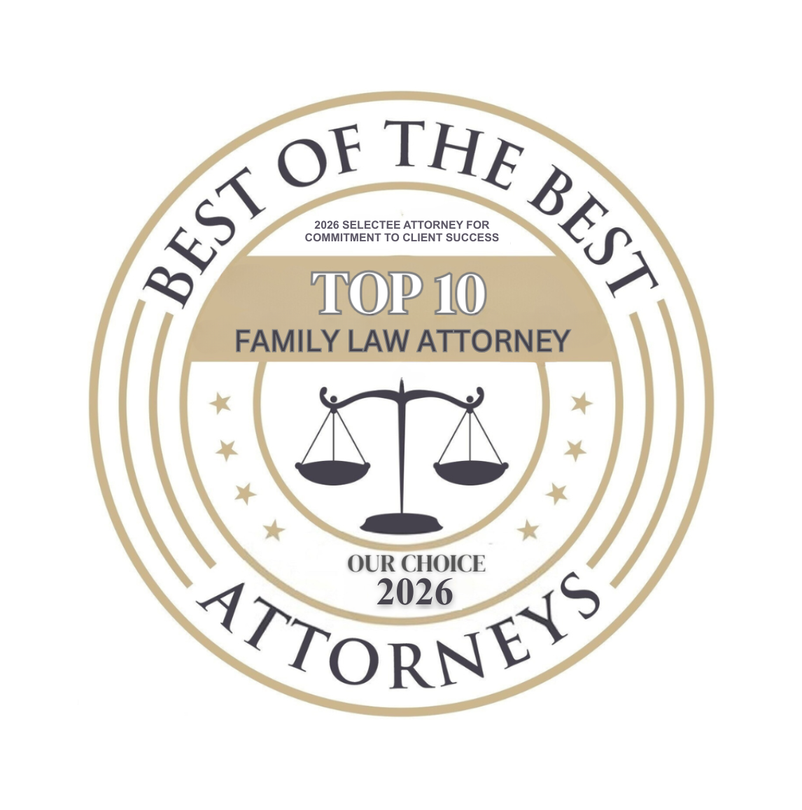 Best of the Best Attorneys — Top 10 Family Law Attorney, 2026
